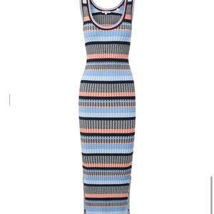 Striped Multicolor Knit Dress